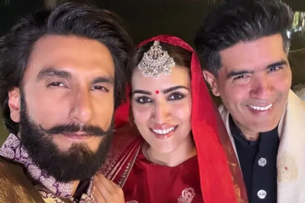 Ranveer Singh, Kriti Sanon, Manish Malhotra 