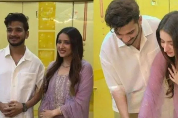 Munawar Faruqui with wife 