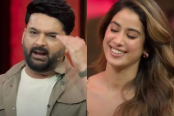 Kapil Sharma and Janhvi Kapoor 