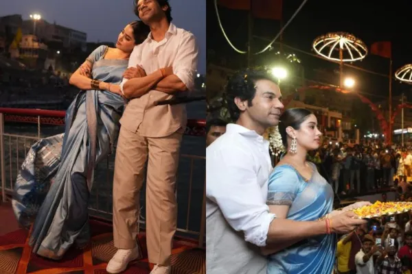 Janhvi Kapoor and Rajkummar Rao 
