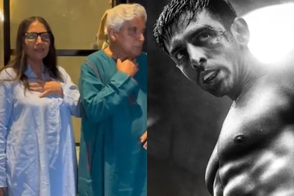 Shabana Azmi, Javed Akhtar and Kartik Aaryan 