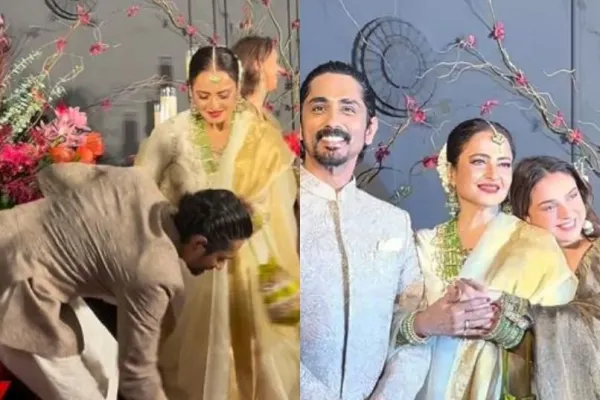 Rekha, Siddharth and Aditi rao Hydari 