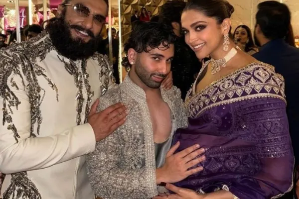 Orry with Ranveer and Deepika 