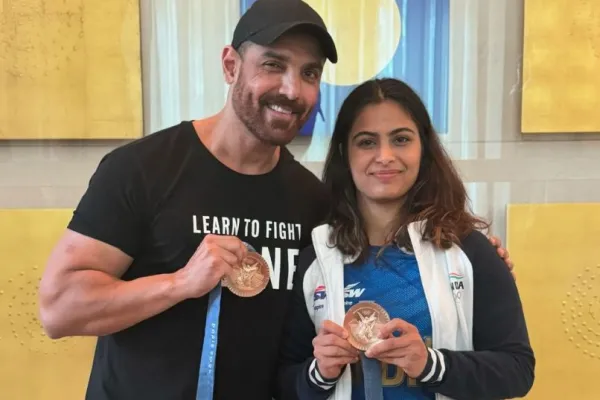 John Abraham and Manu Bhaker 
