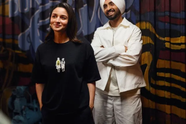 Alia Bhatt and Diljit Dosanjh