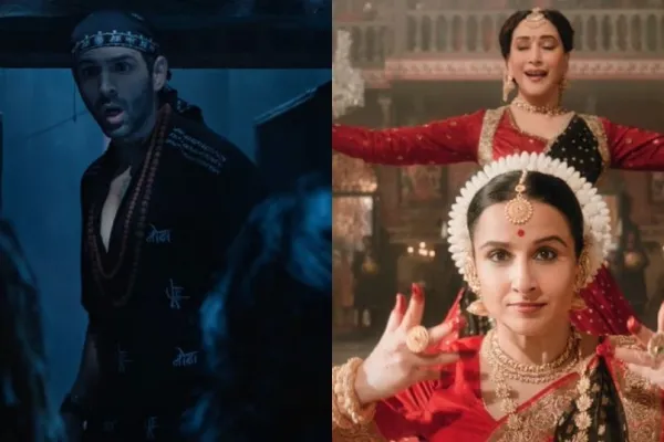 Kartik Aaryan, Vidya Balan and Madhuri Dixit 