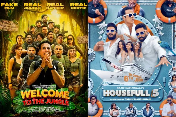 Welcome 3 Housefull 5 posters